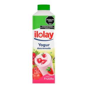 Yogur descremado ilolay Frutilla 950ml