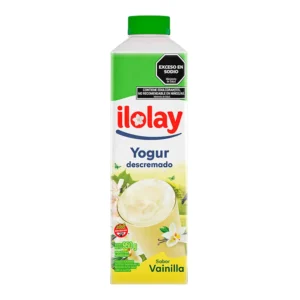 Yogur descremado ilolay Vainilla 950ml