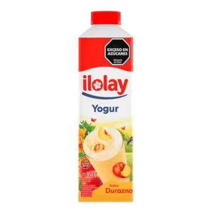 Yogur entero ilolay Durazno 950ml
