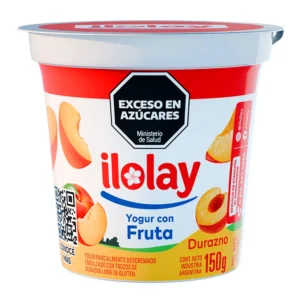 Yogur con fruta Ilolay Durazno 150g